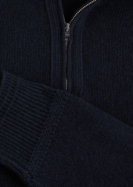 Half-zip wool jumper 