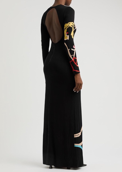 X Tom Wesselmann Delora printed jersey maxi dress