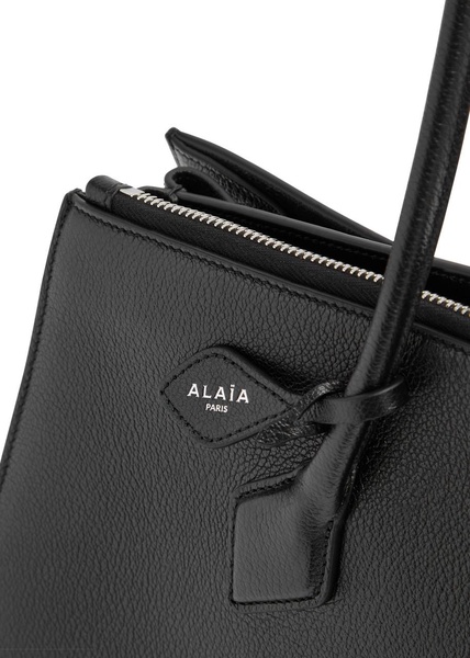 Le Teckel grained leather tote
