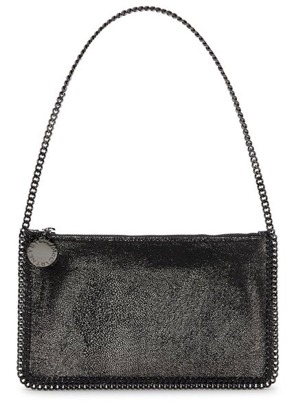 Falabella metallic faux-leather shoulder bag