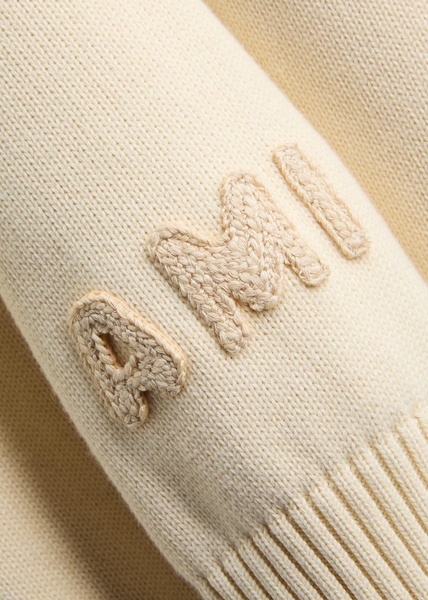 Logo-embroidered cotton-blend jumper 
