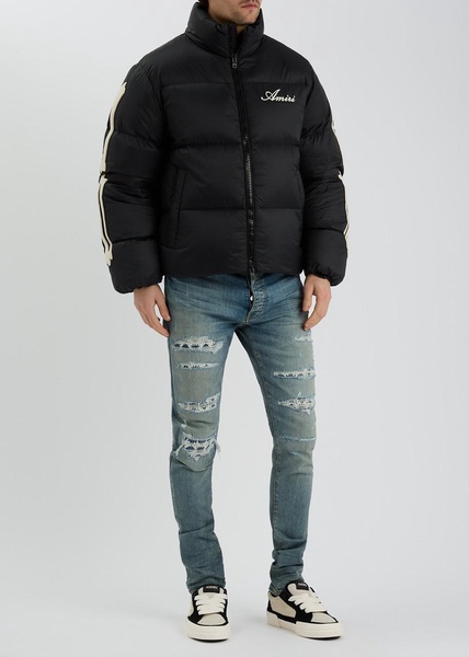 Bones quilted nylon jacket 