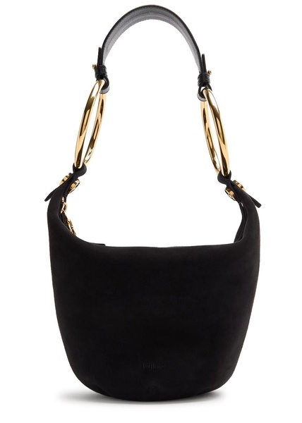 Bracelet small suede shoulder bag