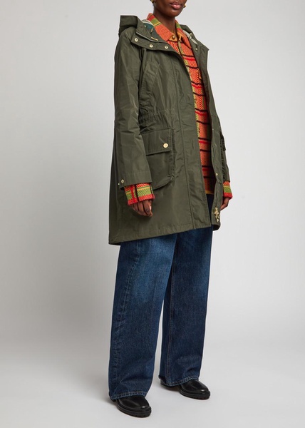 Una hooded shell jacket