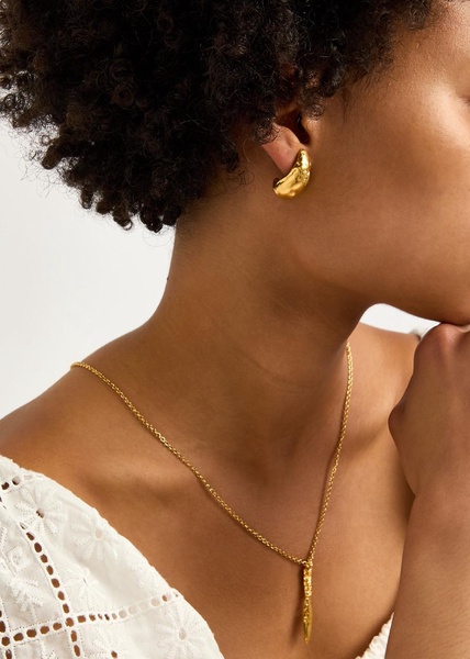 The Abundant Dream 24kt gold-plated earrings 