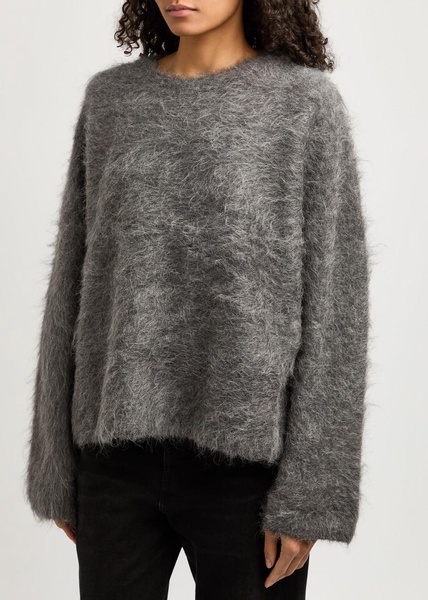 Brushed alpaca-blend jumper 