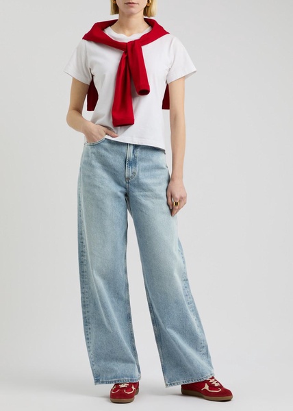 Low Curve barrel-leg jeans