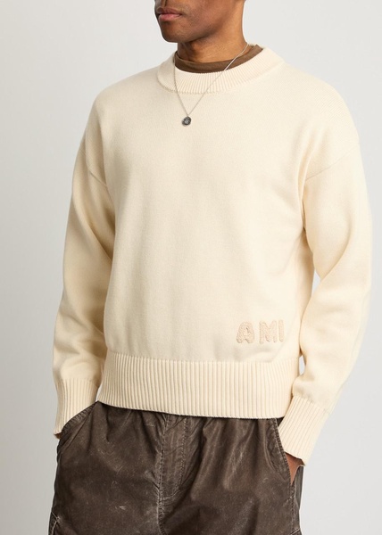 Logo-embroidered cotton-blend jumper 