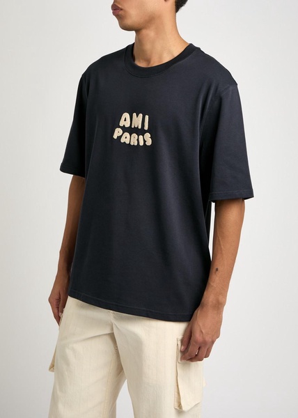 Logo-appliqué cotton T-shirt 