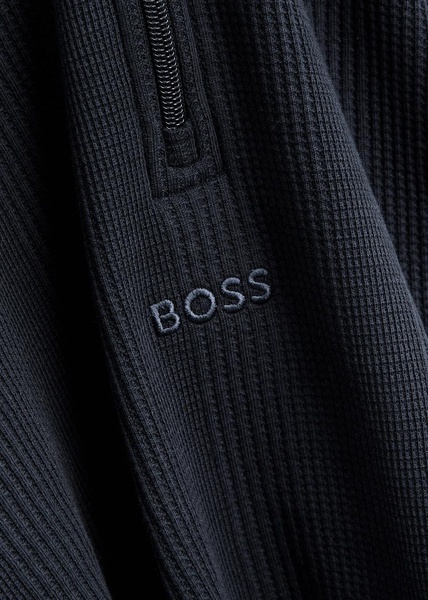 Half-zip cotton-blend sweatshirt 