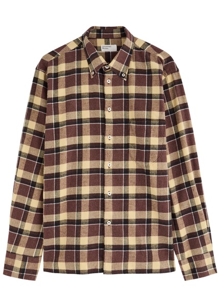 Lazy Day checked brushed-cotton shirt