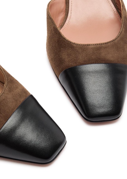 French Flirt 35 panelled suede pumps 