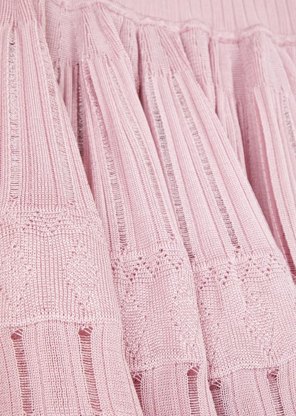 Fluid knitted mini dress