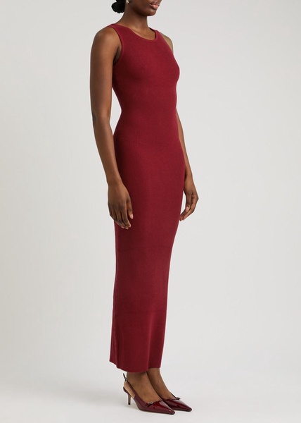 Stretch-knit maxi dress