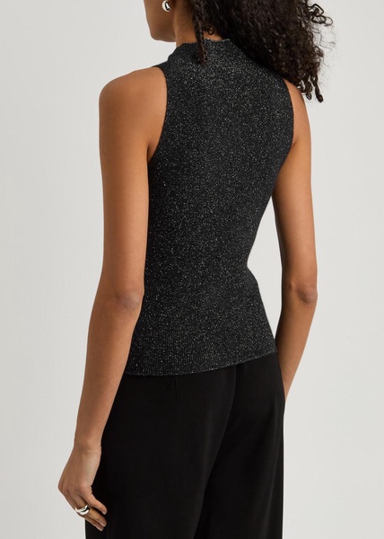 Metallic-knit tank