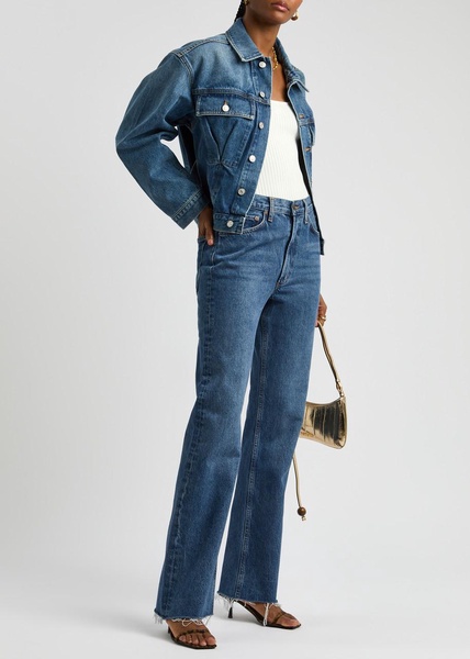 Zyla belted denim jacket