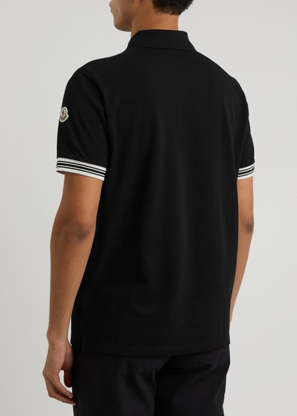 Logo-embroidered cotton polo shirt 
