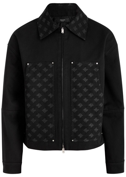 MA Quad logo-jacquard twill jacket