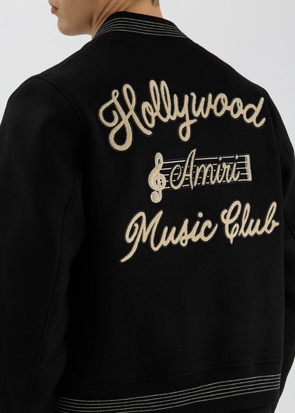 Hollywood Music Club wool-blend bomber jacket