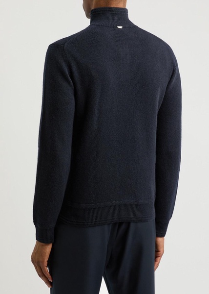 Half-zip wool jumper 