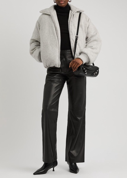 Padded cashmere-blend jacket