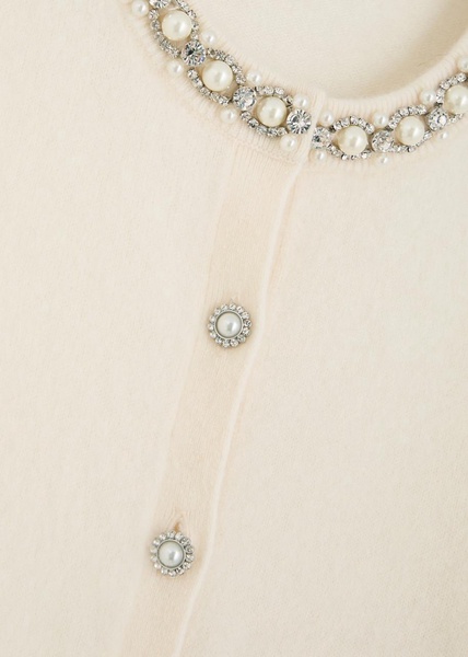 Dollie crystal-embellished cashmere cardigan