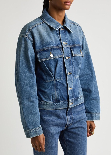Zyla belted denim jacket