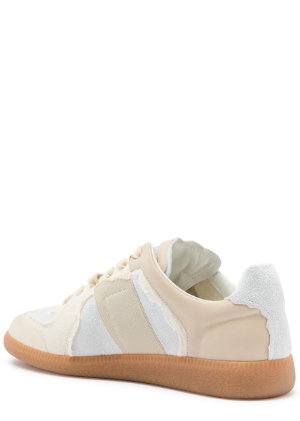 Replica panelled canvas sneakers 