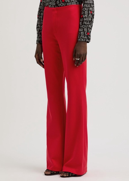 Yuki boot-cut jersey trousers