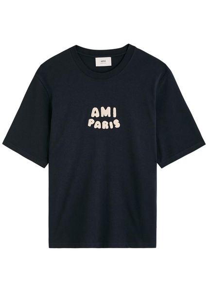 Logo-appliqué cotton T-shirt 