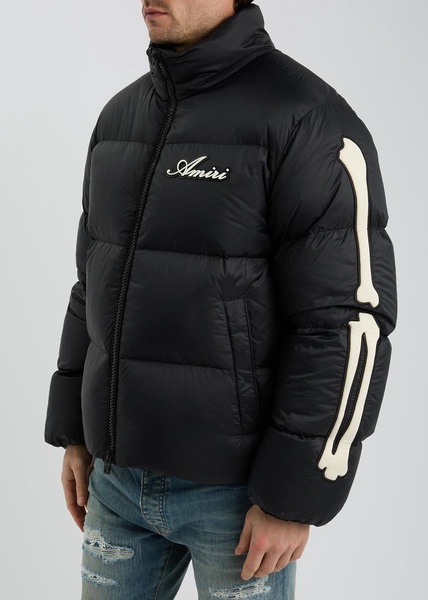 Bones quilted nylon jacket 