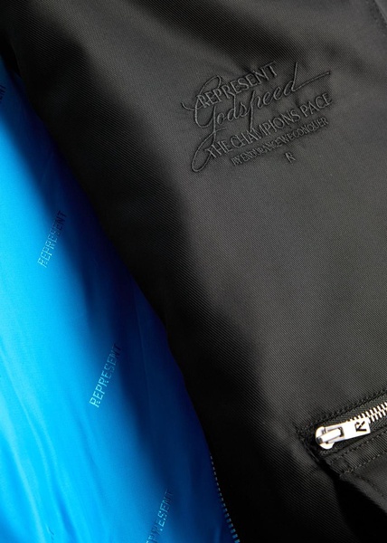 Logo-embroidered nylon bomber jacket