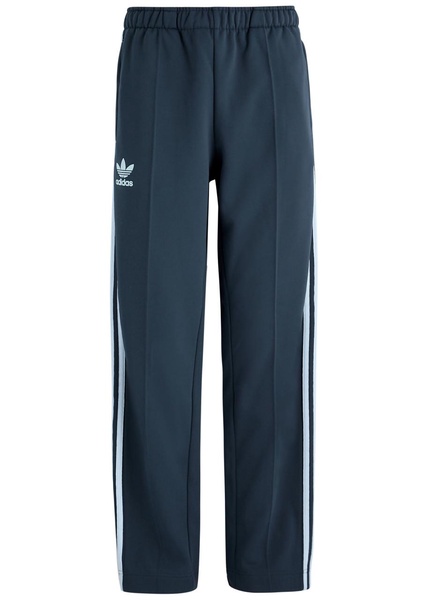Striped logo jersey track pants