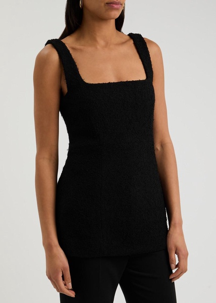 Bouclé wool-blend top 