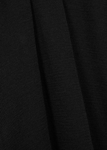 High-neck wool top