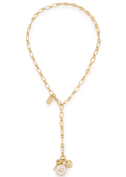 Coin charm chain necklace
