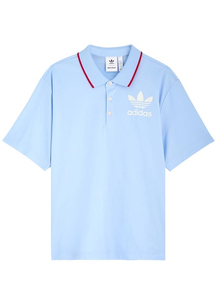 Logo cotton-blend polo shirt