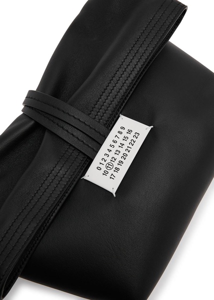 Paper leather clutch