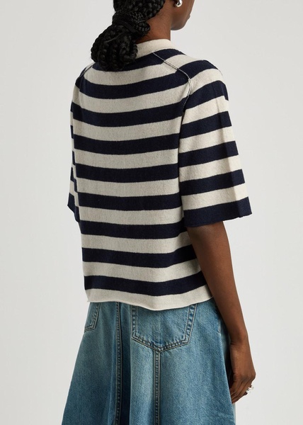 Pauline striped-intarsia wool-blend jumper