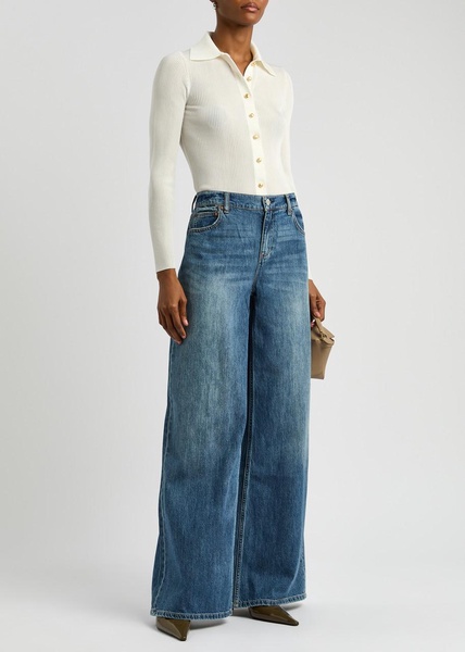 Nealie ribbed-knit shirt