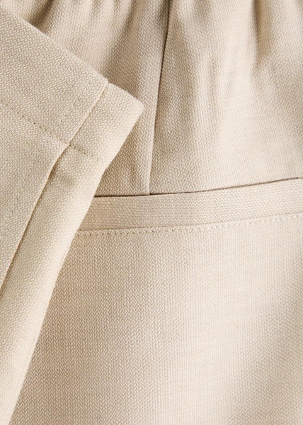 Wide-leg woven trousers