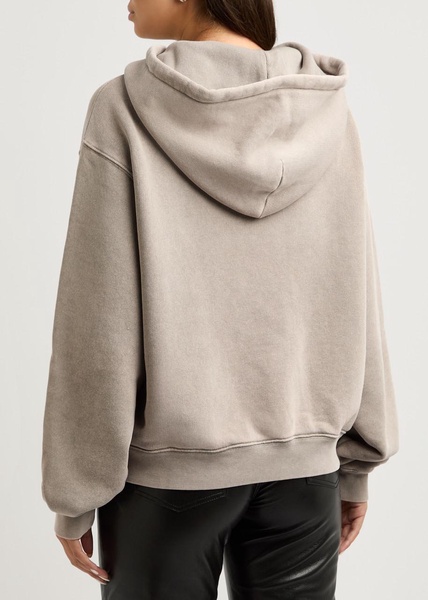 Logo hooded cotton sweatshirt