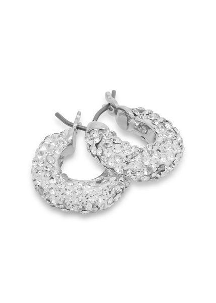 Pop Of Joy crystal-embellished huggie earrings