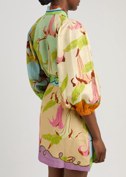 Rafaela printed mini shirt dress