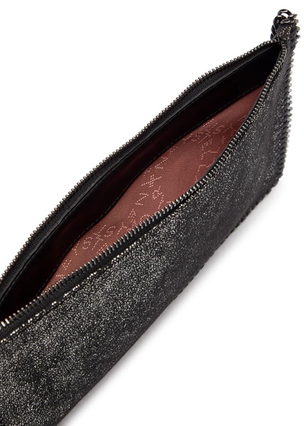 Falabella metallic faux-leather shoulder bag
