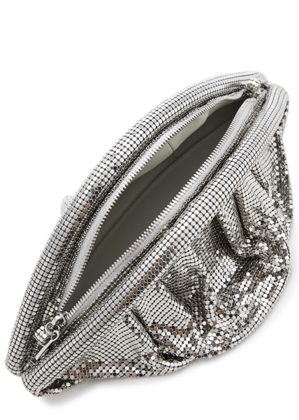 Draped chainmail clutch
