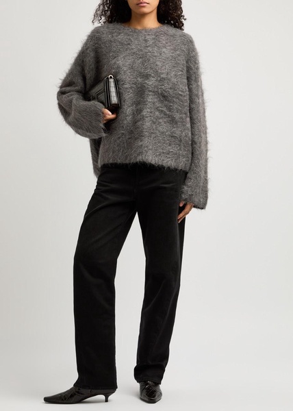 Brushed alpaca-blend jumper 