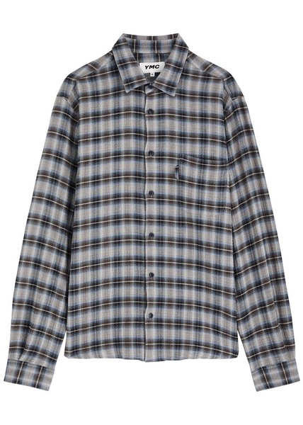 Curtis checked seersucker shirt