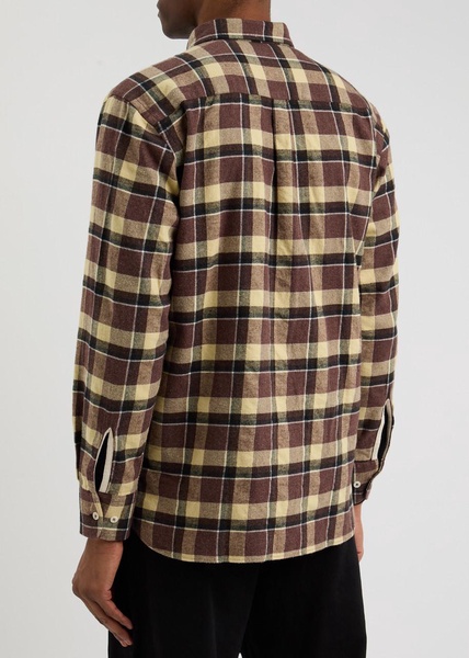 Lazy Day checked brushed-cotton shirt