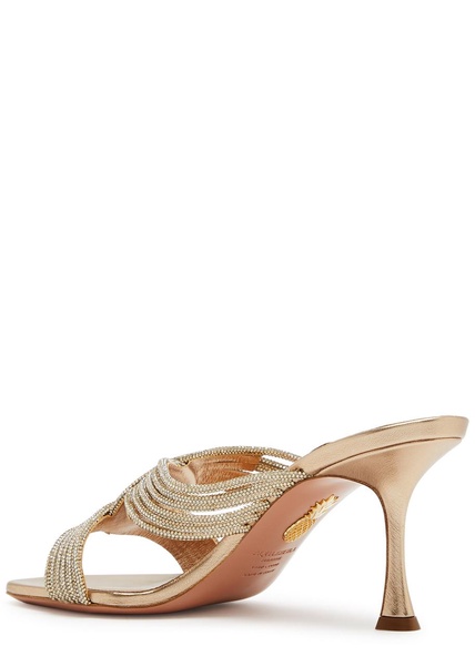 Gatsby 75 embellished leather mules 